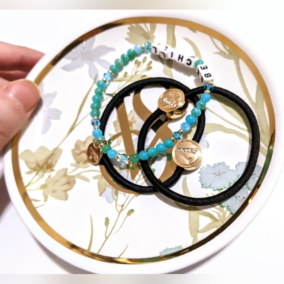 Nib luxury VS 2022 wedding jewelry porcelain gold tone rim - Picture 4 of 8